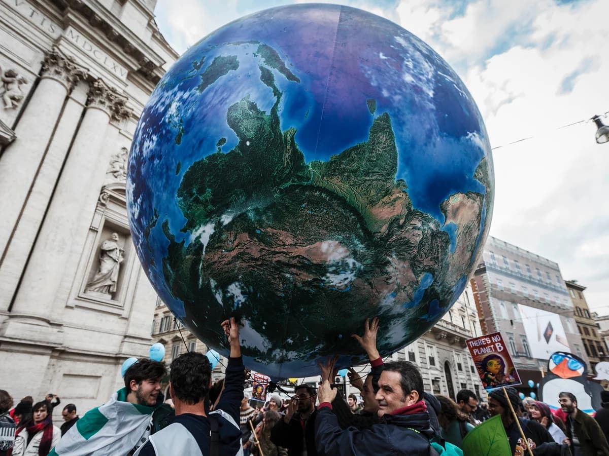 A landscape affected by climate change